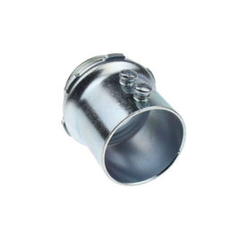 Lightweight 1 2 EMT Fittings And Connectors , Steel Electrical Conduit Parts